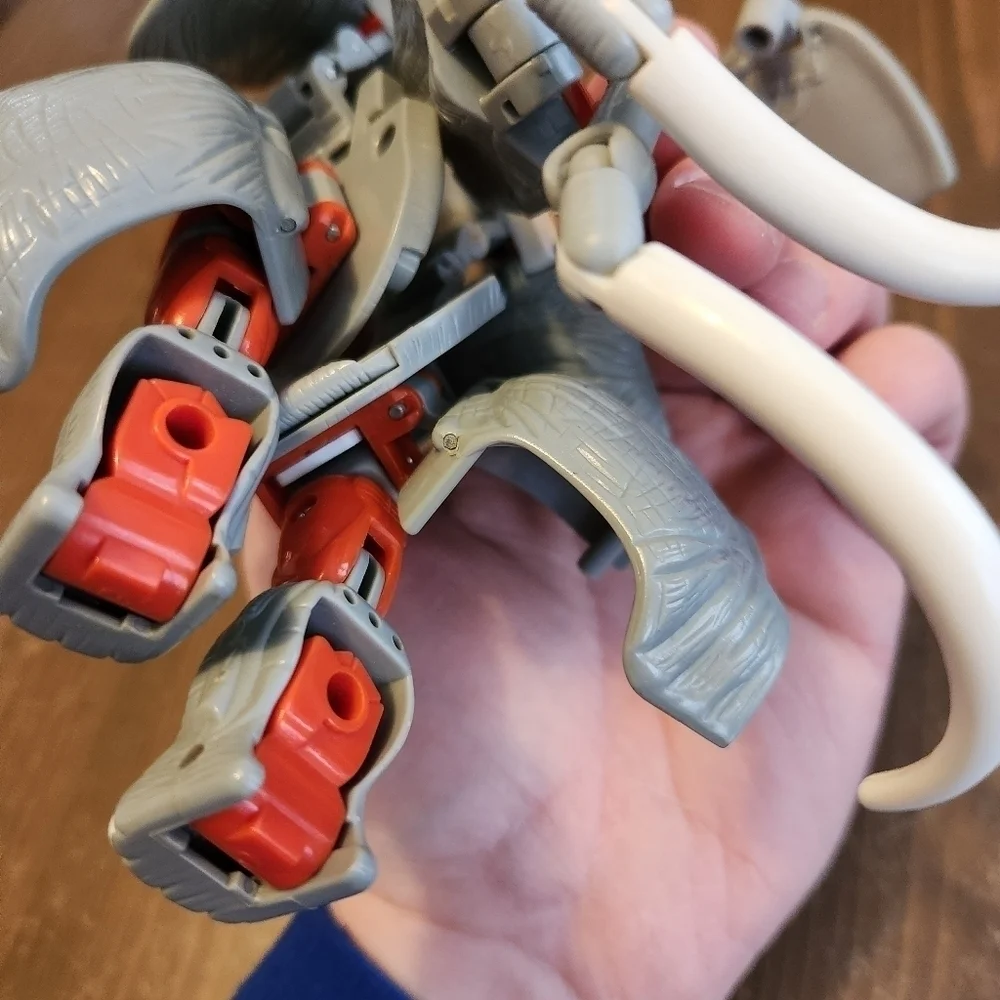 Vtg 1996 Transformers Beast Wars Ironhide Santon Action Figure Hasbro
